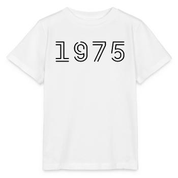 1975 Retro 1975 Geschenk 1975 Jahrgang 1975 - Stanley/Stella Kinder T-Shirt MINI CREATOR  - Weiß - Vorne - Maike (125cm)