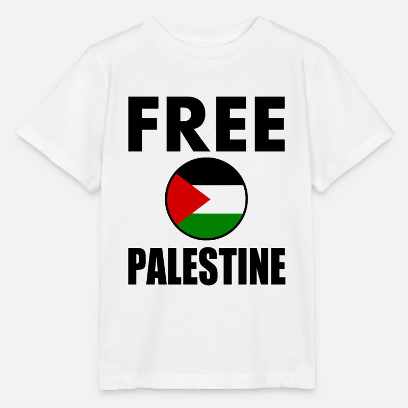Free palestine - T-shirt bio MINI CREATOR Stanley/Stella Enfant - blanc