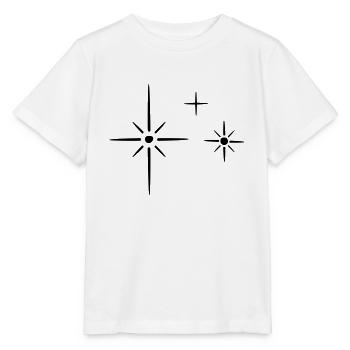 Glitter Star Glitter Star Decor - Stanley/Stella MINI CREATOR Kids’ T-Shirt - white - Front - Maike (125cm)