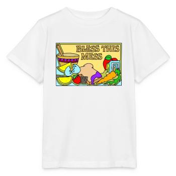 Food - mess kitchen :) - Stanley/Stella MINI CREATOR Kids’ T-Shirt - white - Front - Maike (125cm)