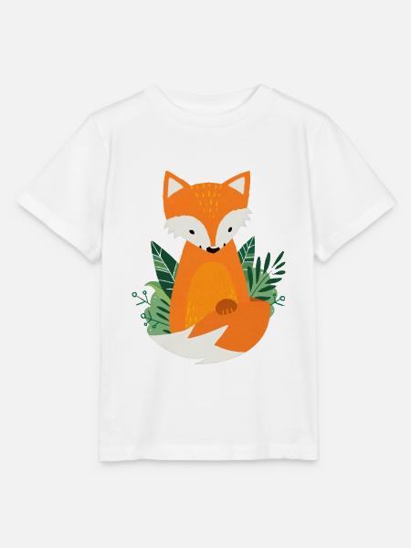 Kleiner Fuchs im Wald - weiß - Stanley/Stella Kinder T-Shirt MINI CREATOR  - Weiß