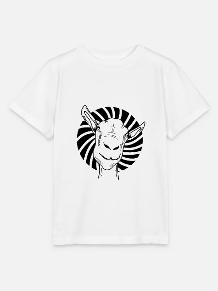 Ziege Goat - Stanley/Stella Kinder T-Shirt MINI CREATOR  - Weiß