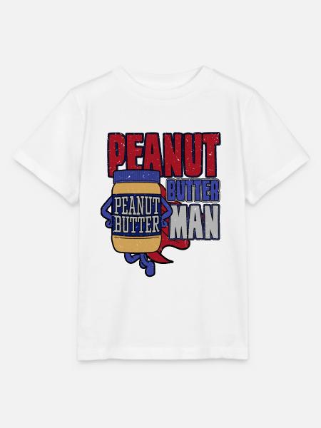 Peanut Butter Man - Stanley/Stella Kinder T-Shirt MINI CREATOR - Weiß