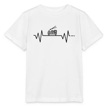 Herzschlag Sushi Reis Fisch Asiatisch Stäbchen Go - Stanley/Stella Kinder T-Shirt MINI CREATOR  - Weiß - Vorne - Maike (125cm)