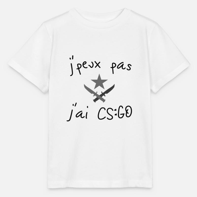 J'peux pas j'ai CS:GO - T-shirt bio MINI CREATOR Stanley/Stella Enfant - blanc