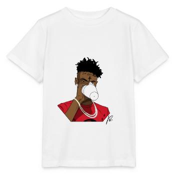 21 Coupe maigre sauvage - T-shirt bio MINI CREATOR Stanley/Stella Enfant - blanc - Devant - Maike (125cm)