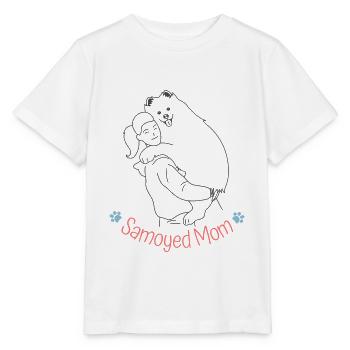 Samojeden-Mutter - Stanley/Stella Kinder T-Shirt MINI CREATOR  - Weiß - Vorne - Maike (125cm)
