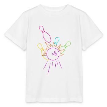 Bowling Pin Liebhaber - Stanley/Stella Kinder T-Shirt MINI CREATOR  - Weiß - Vorne - Maike (125cm)
