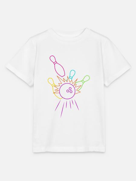Bowling Pin Liebhaber - Stanley/Stella Kinder T-Shirt MINI CREATOR - Weiß