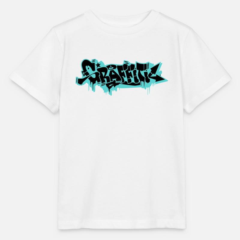 GRAFFITI - Stanley/Stella Kinder T-Shirt MINI CREATOR  - Weiß