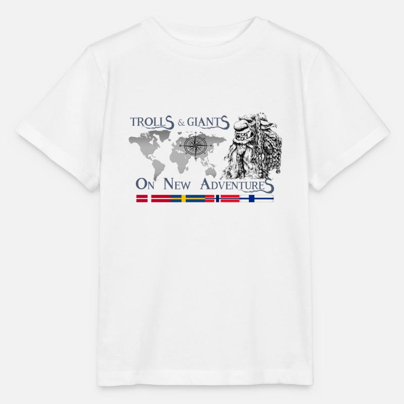 Trolls 2 GRA FRONT - T-shirt bio MINI CREATOR Stanley/Stella Enfant - blanc