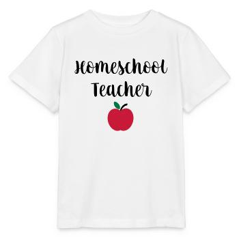 Homeschool Teacher - T-shirt bio MINI CREATOR Stanley/Stella Enfant - blanc - Devant - Maike (125cm)