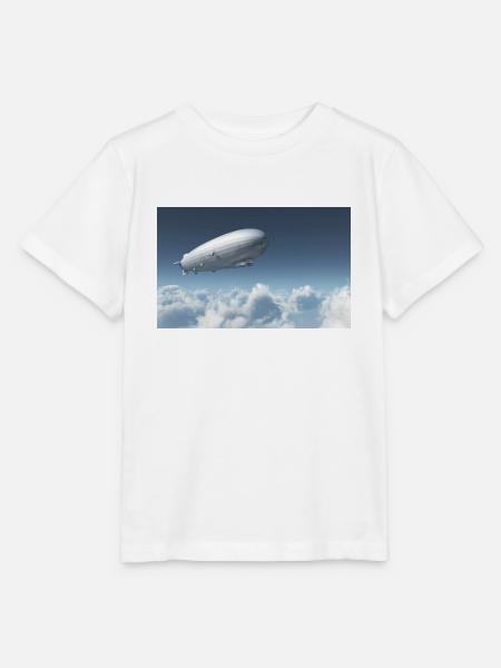 Zeppelin über den Wolken - Stanley/Stella Kinder T-Shirt MINI CREATOR - Weiß