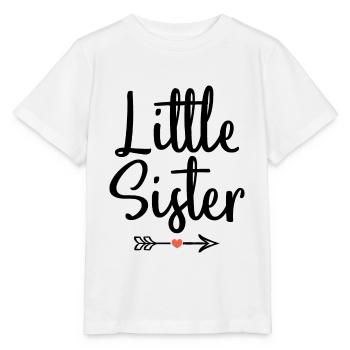 little sister gift birth little sister - Stanley/Stella MINI CREATOR Kids’ T-Shirt - white - Front - Maike (125cm)
