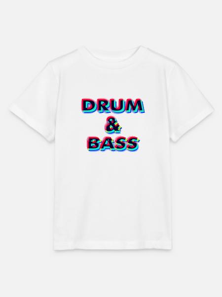 DnB GLITCH - Stanley/Stella Kinder T-Shirt MINI CREATOR - Weiß