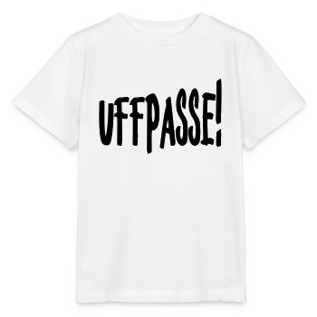 Uffpasse - Aufpassen - Stanley/Stella Kinder T-Shirt MINI CREATOR  - Weiß - Vorne - Maike (125cm)