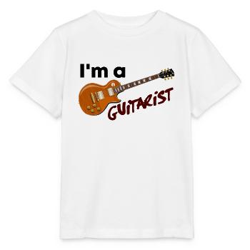 Musiker - ich bin ein Gitarrist - ich bin ein Gitarrist - Stanley/Stella Kinder T-Shirt MINI CREATOR  - Weiß - Vorne - Maike (125cm)
