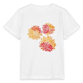 Blumen mit Blumen Muster - Stanley/Stella Kinder T-Shirt MINI CREATOR  - Weiß - Vorne - Maike (125cm)