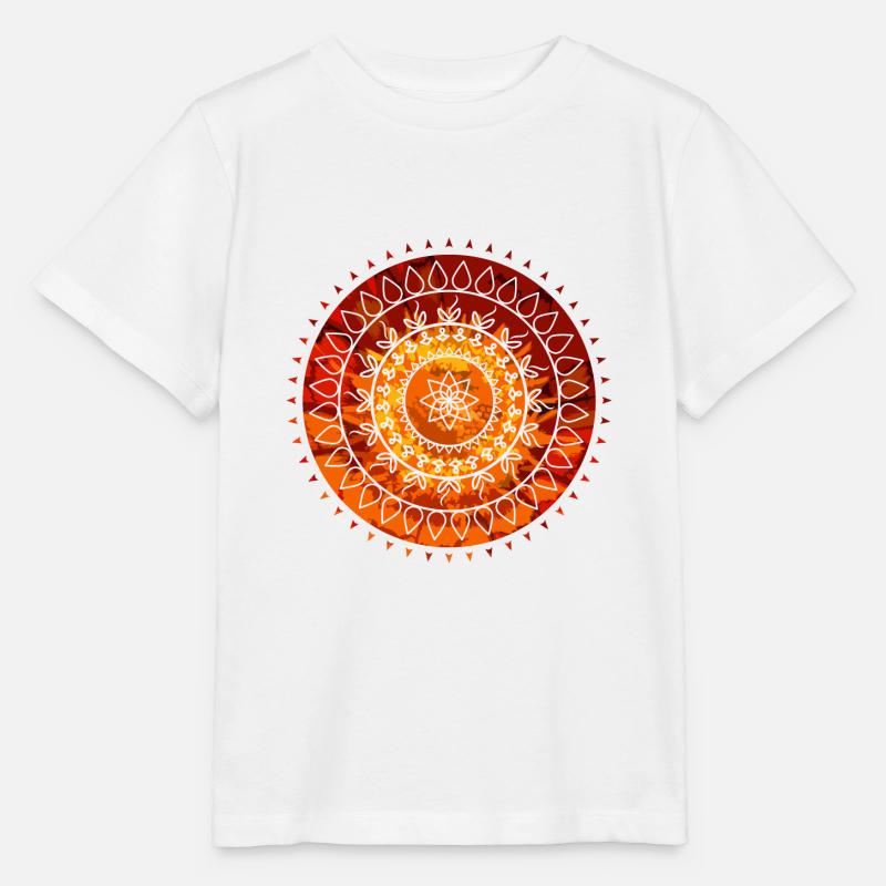 Mandala - Stanley/Stella Kinder T-Shirt MINI CREATOR  - Weiß