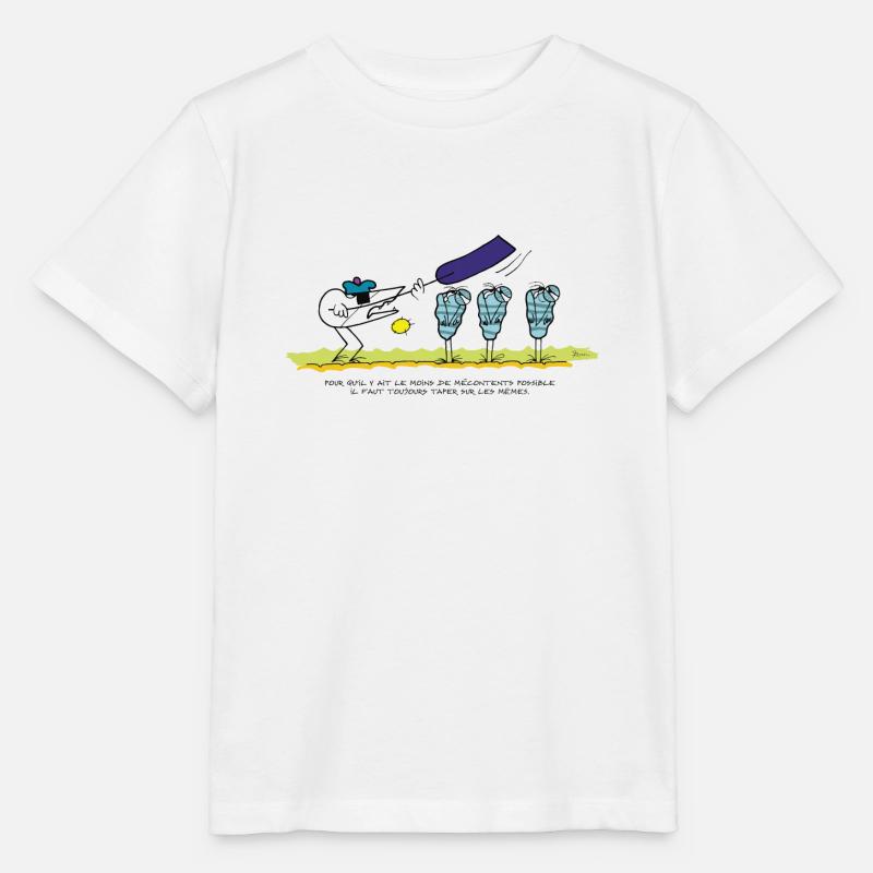 Devise du Marin Shadoks - T-shirt bio MINI CREATOR Stanley/Stella Enfant - blanc