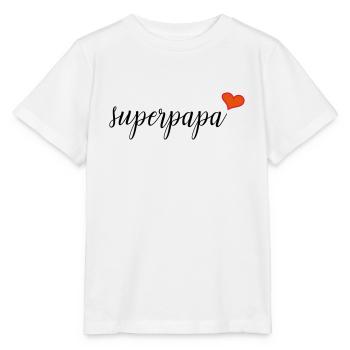 Super dad - Stanley/Stella MINI CREATOR Kids’ T-Shirt - white - Front - Maike (125cm)