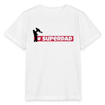 superdad, superpapa,mein held,dad,papa,vater - Stanley/Stella Kinder T-Shirt MINI CREATOR  - Weiß - Vorne - Maike (125cm)