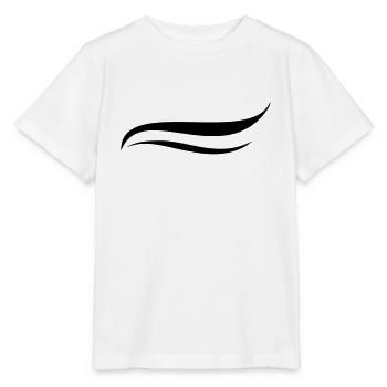 Décor de lignes courbes - T-shirt bio MINI CREATOR Stanley/Stella Enfant - blanc - Devant - Maike (125cm)