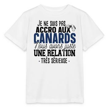 Canard Caneton Animal Cadeau Humour Chasseur - T-shirt bio MINI CREATOR Stanley/Stella Enfant - blanc - Devant - Maike (125cm)