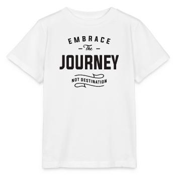 Embrace the journey, not destination - Stanley/Stella MINI CREATOR Kids’ T-Shirt - white - Front - Maike (125cm)