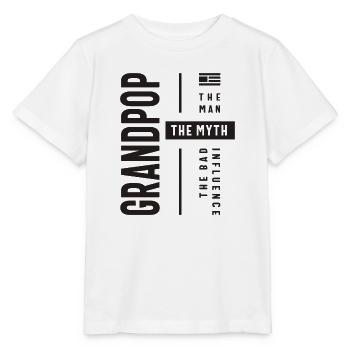 Grandpop Der Mann Der Mythos Der schlechte Einfluss - Stanley/Stella Kinder T-Shirt MINI CREATOR  - Weiß - Vorne - Maike (125cm)