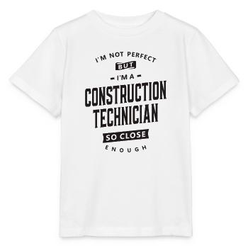 Unvollkommener, aber erfahrener Bautechniker - Stanley/Stella Kinder T-Shirt MINI CREATOR  - Weiß - Vorne - Maike (125cm)