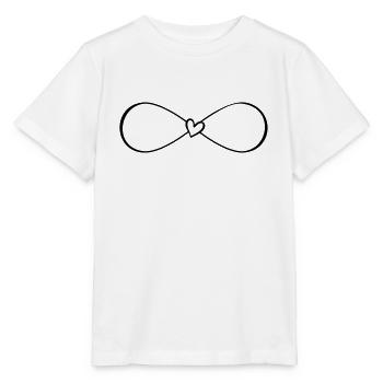Infinity symbol Infinity with heart - Stanley/Stella MINI CREATOR Kids’ T-Shirt - white - Front - Maike (125cm)