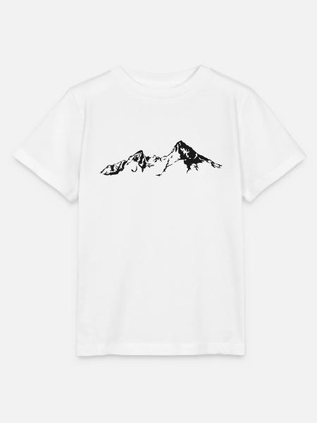 Watzmann Berg - fein gezeichnet Cool Fun Sport - Stanley/Stella Kinder T-Shirt MINI CREATOR  - Weiß