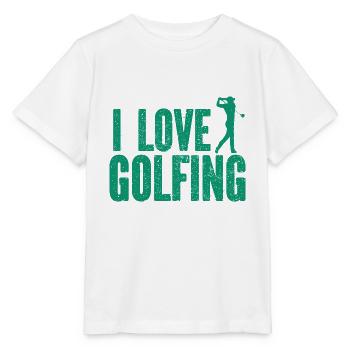 Golf - Golfclub Goldspieler Birdie Elite Luxus - Stanley/Stella Kinder T-Shirt MINI CREATOR  - Weiß - Vorne - Maike (125cm)