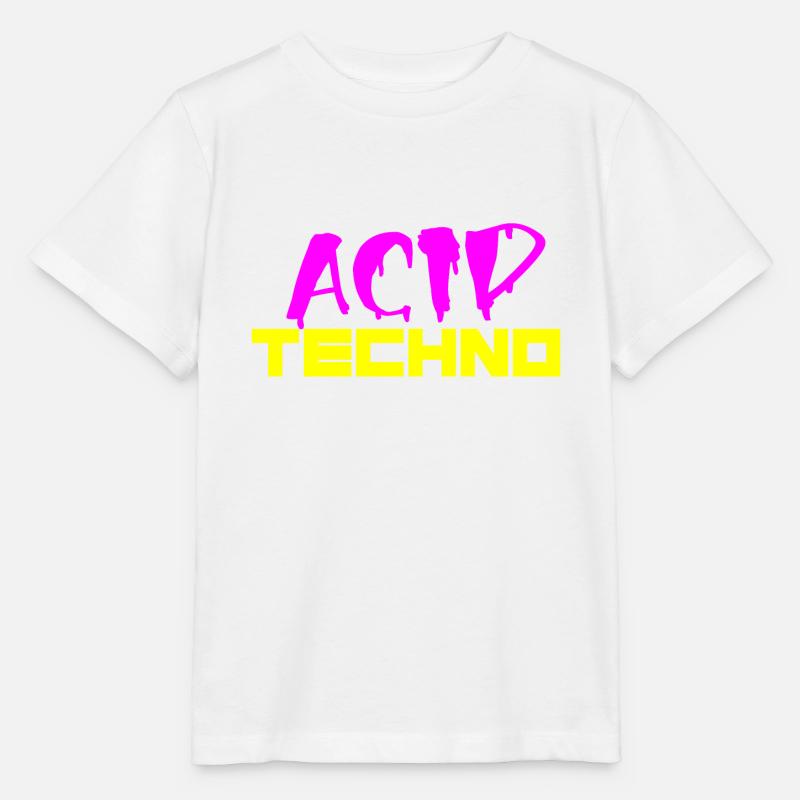 acid techno - Stanley/Stella MINI CREATOR Kids’ T-Shirt - white