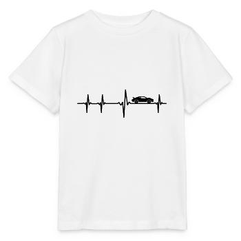 EKG heartbeat Heartbeat Car / Auto / Truck / SUV - Stanley/Stella MINI CREATOR Kids’ T-Shirt - white - Front - Maike (125cm)