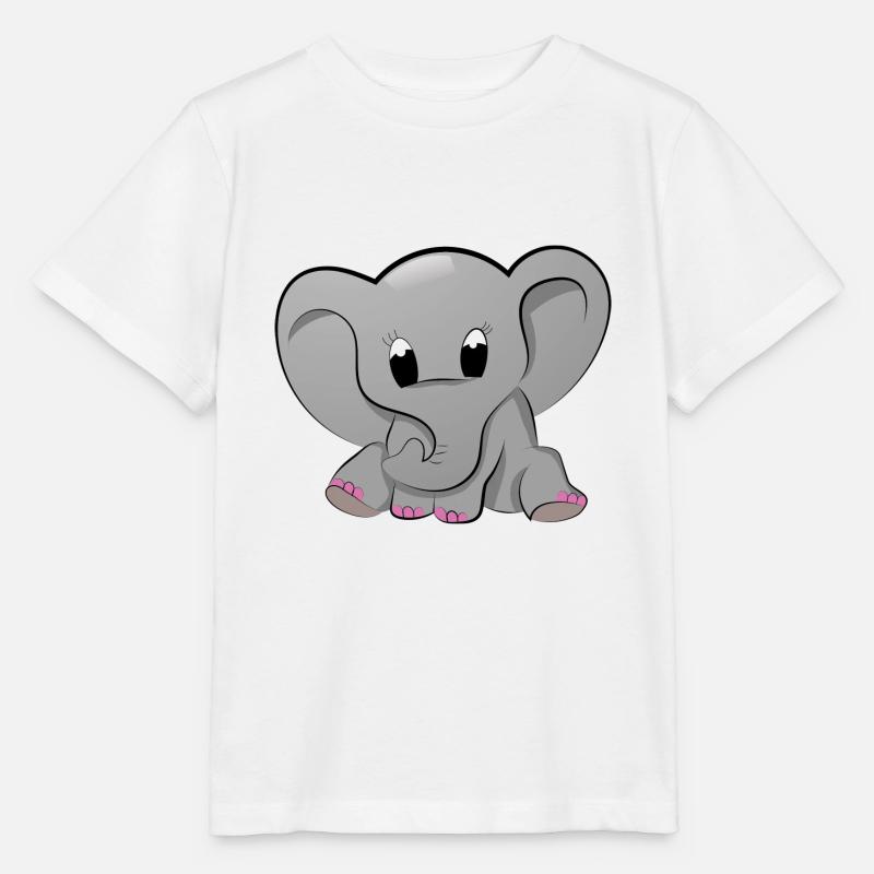 Éléphant bébé éléphant bébé - T-shirt bio MINI CREATOR Stanley/Stella Enfant - blanc
