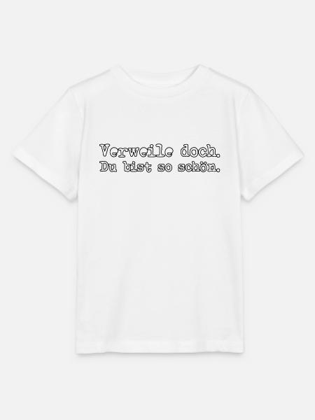 Verweile doch Du bist so scho n invers Glanz V - Stanley/Stella Kinder T-Shirt MINI CREATOR - Weiß