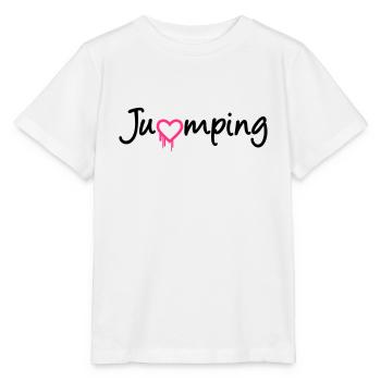 jumping trampolin girl jumpen jump Geschenk - Stanley/Stella Kinder T-Shirt MINI CREATOR  - Weiß - Vorne - Maike (125cm)