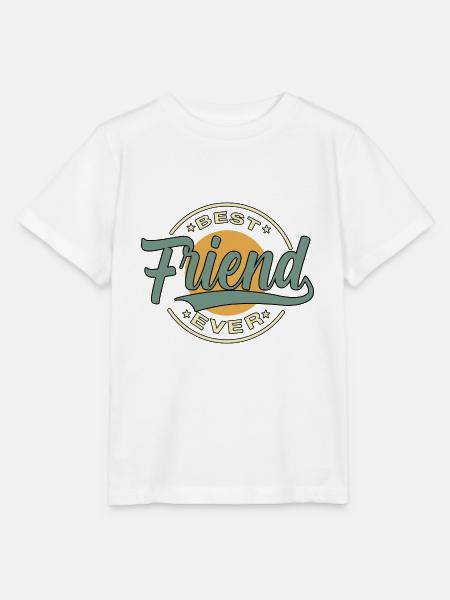 Best friend ever - Stanley/Stella Kinder T-Shirt MINI CREATOR - Weiß