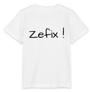 Zefix! Masque Corona - T-shirt bio MINI CREATOR Stanley/Stella Enfant - blanc - Devant - Maike (125cm)