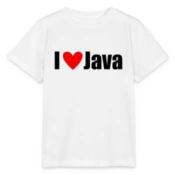 I LOVE Java - Stanley/Stella Kinder T-Shirt MINI CREATOR  - Weiß - Vorne - Maike (125cm)