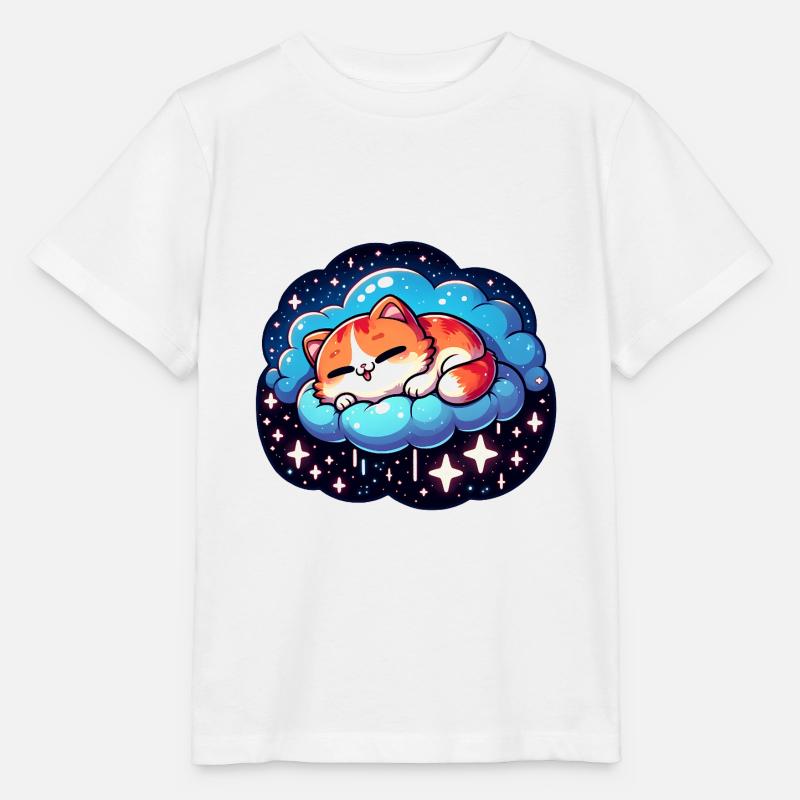 Süßes schlafendes Kätzchen - Stanley/Stella Kinder T-Shirt MINI CREATOR - Weiß