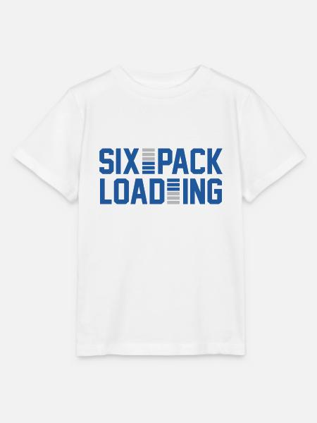 sixpack loading Grafik - Stanley/Stella Kinder T-Shirt MINI CREATOR - Weiß