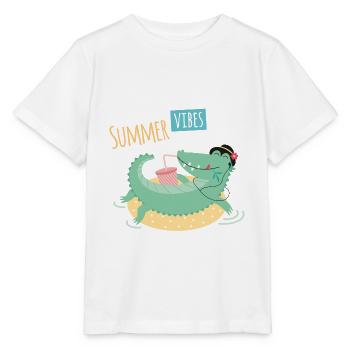 SUMMER VIBES - Stanley/Stella MINI CREATOR Kids’ T-Shirt - white - Front - Maike (125cm)