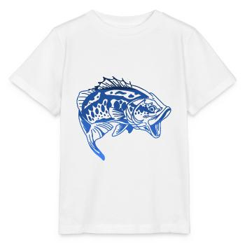 Pêche pêche pêche - T-shirt bio MINI CREATOR Stanley/Stella Enfant - blanc - Devant - Maike (125cm)