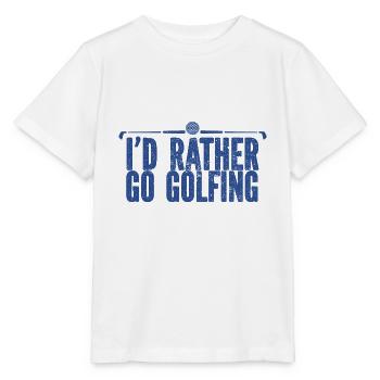 Golf - Golfclub Goldspieler Birdie Elite Luxus - Stanley/Stella Kinder T-Shirt MINI CREATOR  - Weiß - Vorne - Maike (125cm)