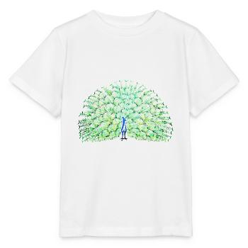 peacock - Stanley/Stella MINI CREATOR Kids’ T-Shirt - white - Front - Maike (125cm)