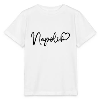 Naples battement de cœur Italie Naples - T-shirt bio MINI CREATOR Stanley/Stella Enfant - blanc - Devant - Maike (125cm)
