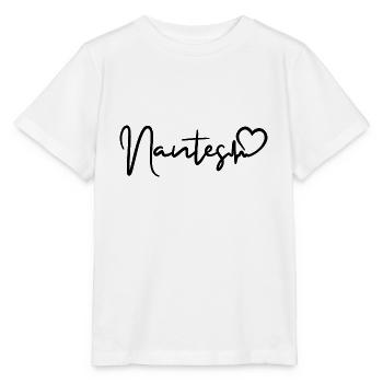 Nantes Herzschlag - Stanley/Stella Kinder T-Shirt MINI CREATOR  - Weiß - Vorne - Maike (125cm)